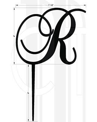 Rustic Wedding L Logo - Snag These Sales! 16% Off 6 Inch Rustic Wedding Cake Topper Monogram ...