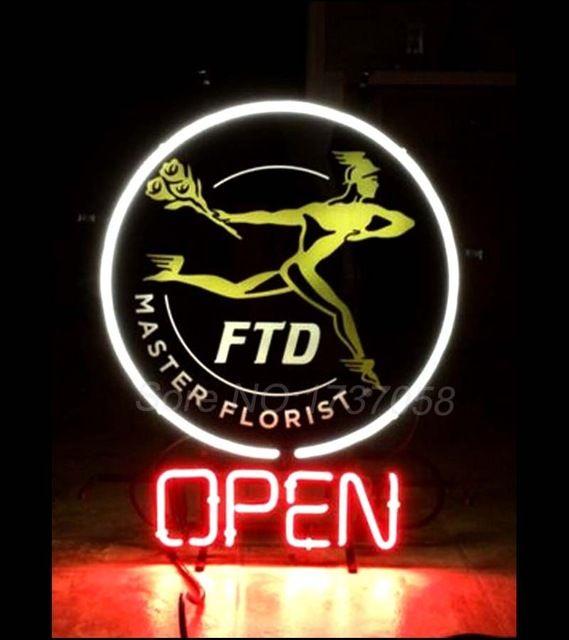 FTD Florist Logo - FTD Master Florist Neon Advertising Sign Light WORKS Rare 25*20