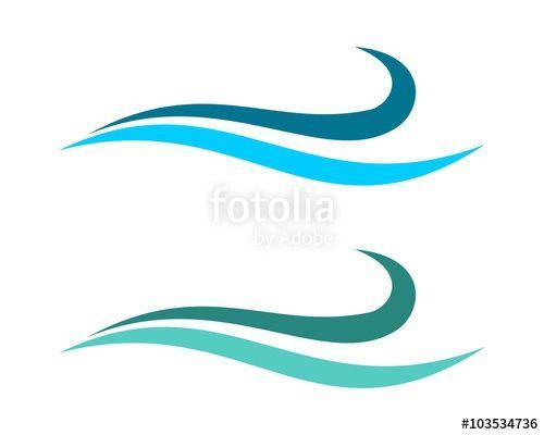 Blue Swoosh Logo - Blue Wave Swoosh Water Logo Template 2