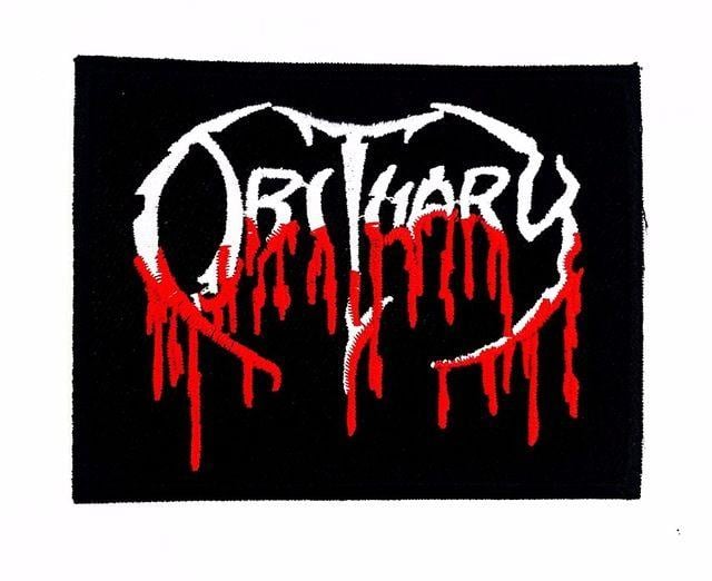 Obituary Logo - Obituary Rock Band Sew Iron On Patch American Death Metal WOVEN Logo