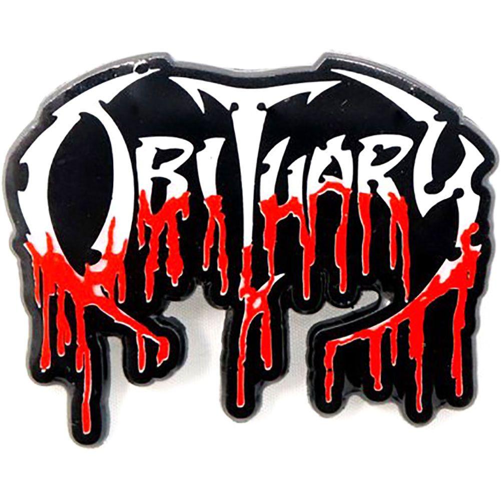 Obituary Logo - Obituary Logo Pewter Pin Badge