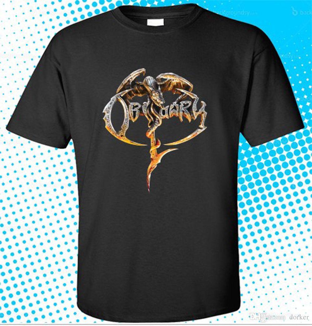Obituary Logo - New Obituary Logo Death Metal Band Legend Men'S Black T Shirt Size S ...