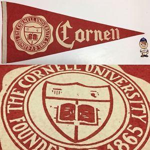 Cornell Big Red Bear Logo - 1950s Cornell University Big Red Bears Ithaca NY Ivy League Pennant ...
