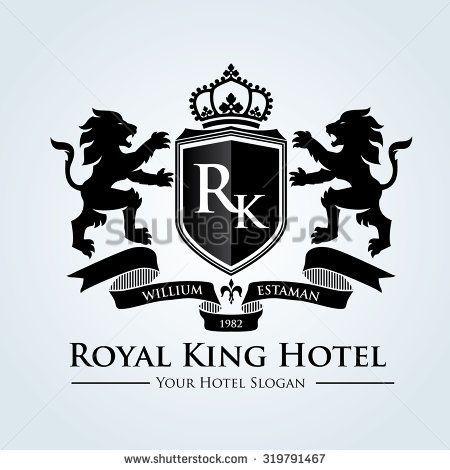 Hotel Lion Logo - lion logo, Vector logo template. | coat of arm, crest 皇家徽章 ...