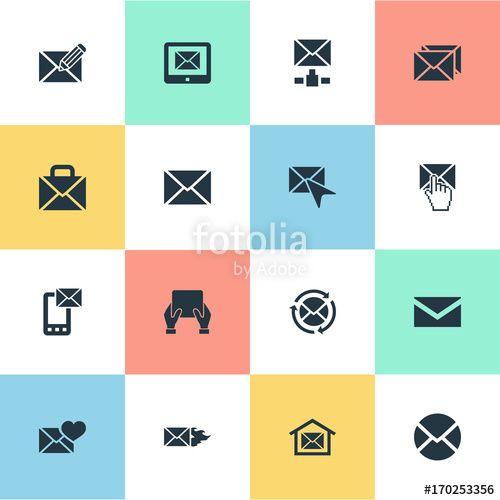 Burn Notice Logo - Vector Illustration Set Of Simple Message Icons. Elements ...