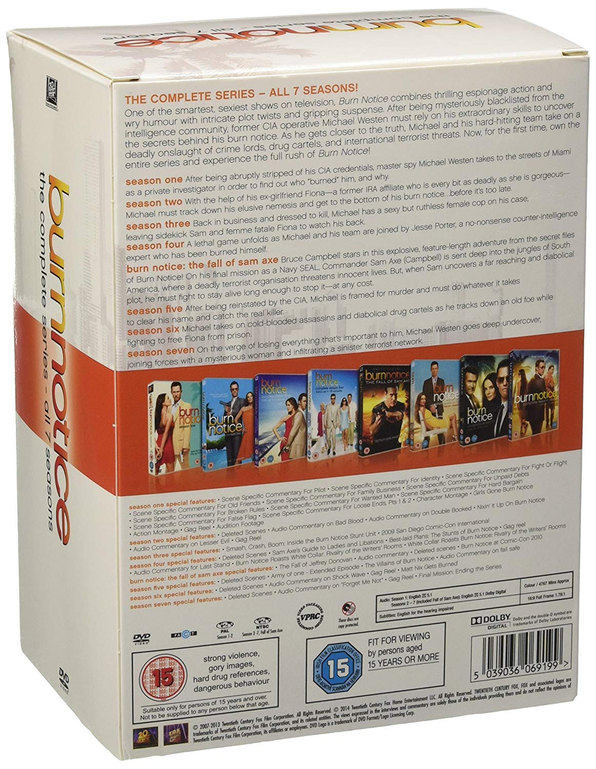 Burn Notice Logo - Burn Notice - The Complete Series [DVD] [2014]: Amazon.co.uk ...