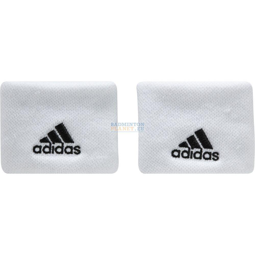 White Small Adidas Logo - Adidas Wristband White Small - Badmintonplanet.eu