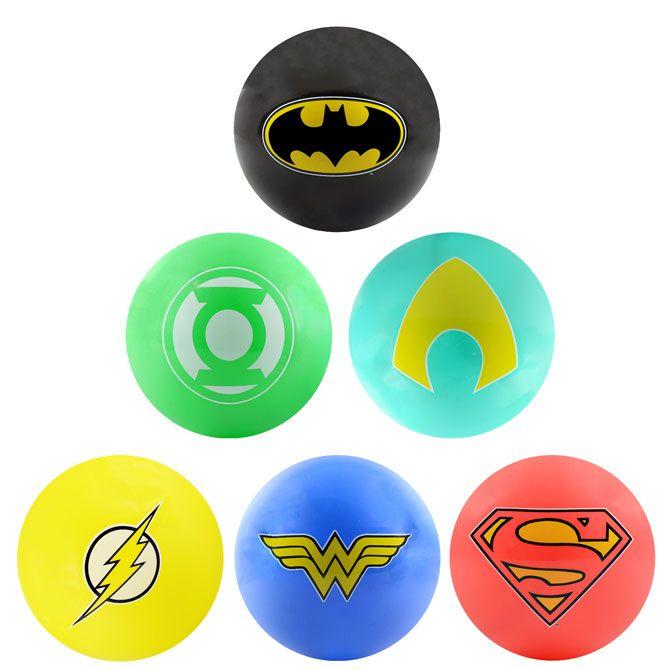 DC Hero Logo - 5in DC Comic Logo Vinyl Balls. A&A Global Industries