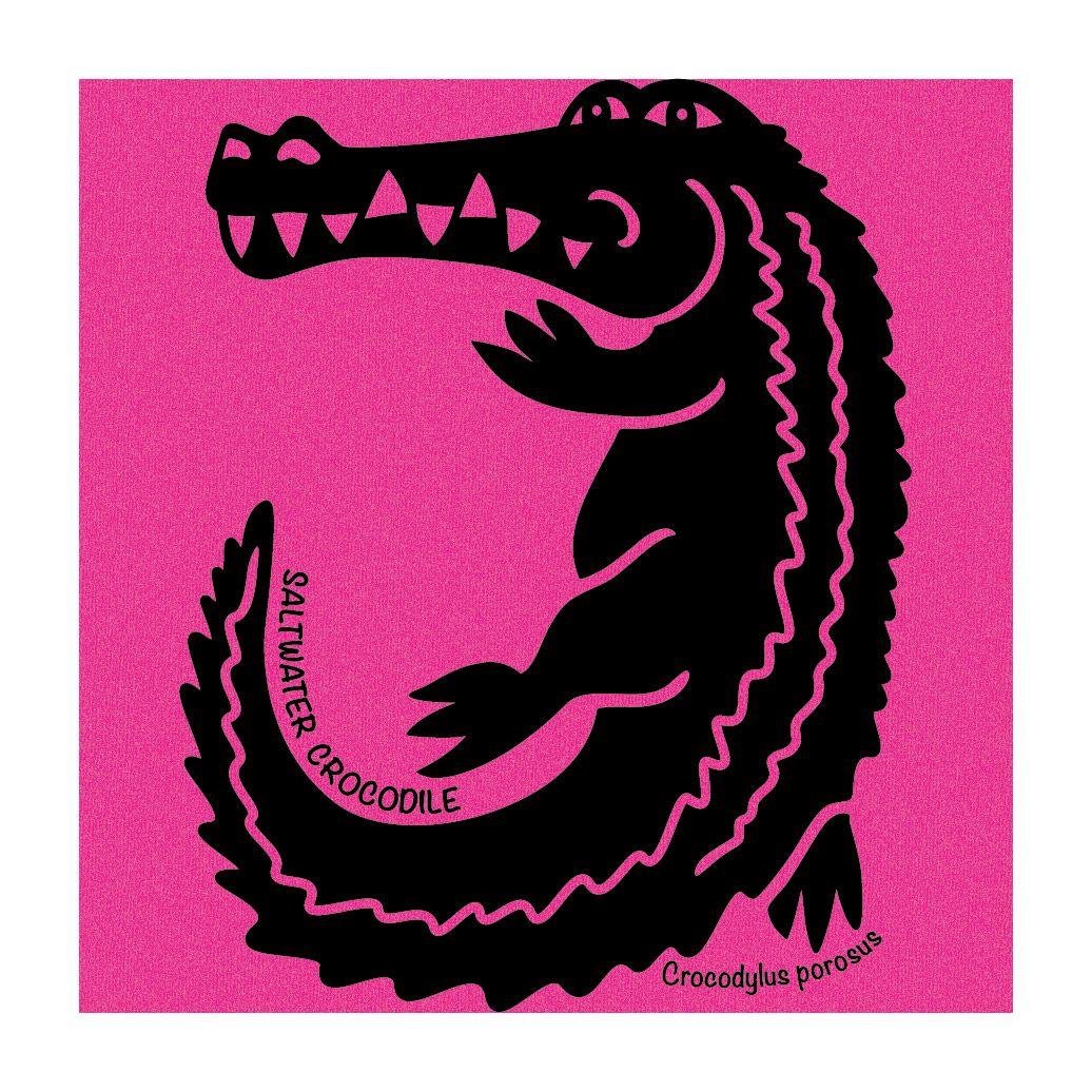 Crocodile with Pink Logo - Kids T-Shirt – Crocodile – BOLD Australia
