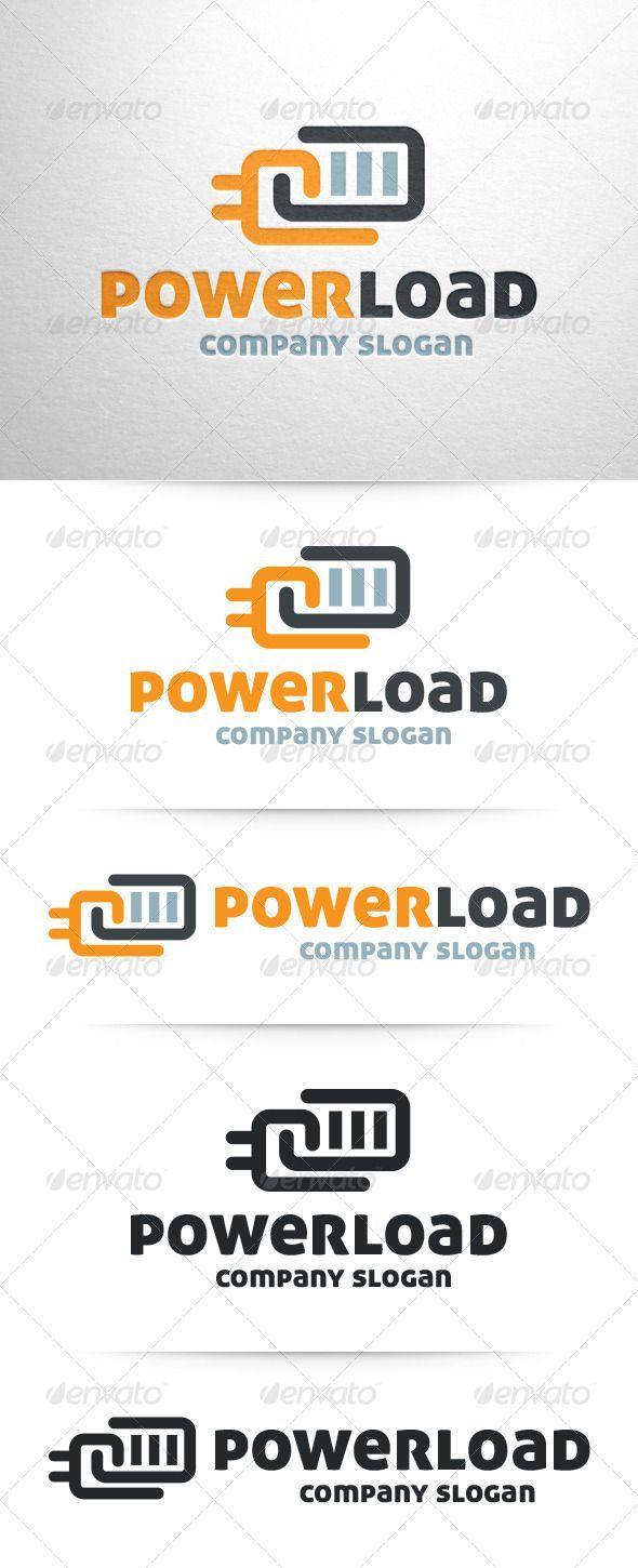 Battery Logo - Power Load Logo. Graphic Design Spectrum. Battery logo
