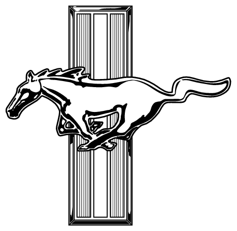 Black and White Mustang Logo - Free Mustang Logo Clipart, Download Free Clip Art, Free Clip Art