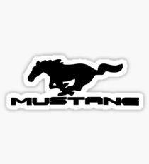 Black and White Mustang Logo - Ford Mustang Logo Stickers