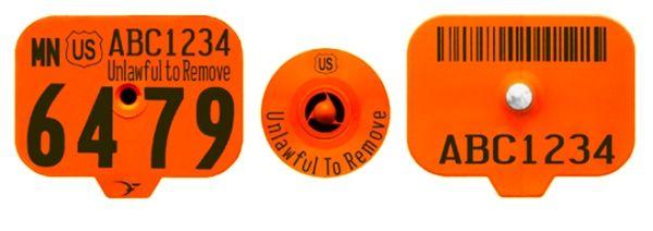 Orange USDA Logo - USDA Premise ID (PIN) Swine Ear Tags - Orange | Hog Slat