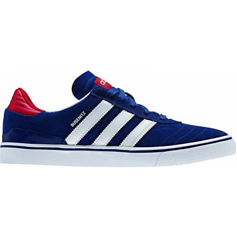 Blue and Red Adidas Logo - ADIDAS BUSENITZ VULC ADV - BLUE RED WHITE | Holistic Skateshop