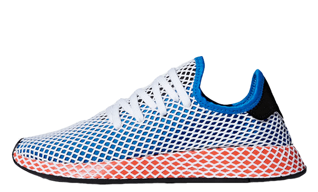 Blue and Red Adidas Logo - adidas Deerupt Blue Red. AC8704. The Sole Supplier