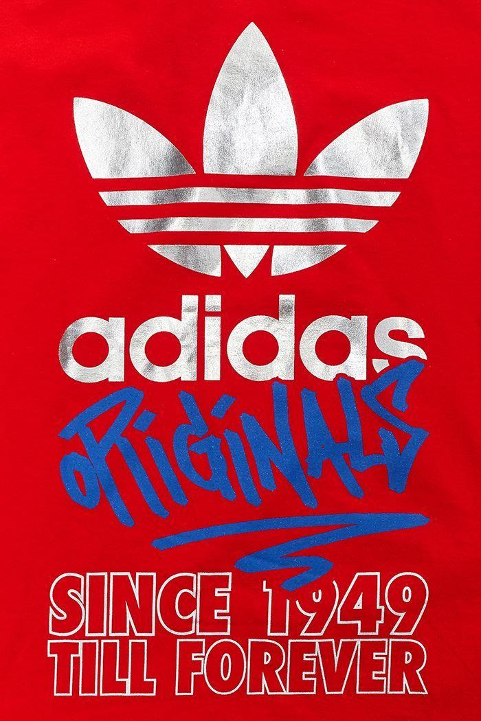 Blue and Red Adidas Logo - Adidas Originals Men Tee T Shirt Adidas Logo In Black Blue Grey Red