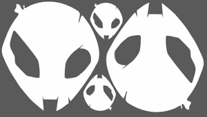 Alien Head Logo - S1000RR Alien Head Logo Decals / Stickers BMW HP4 (4 PCS ...