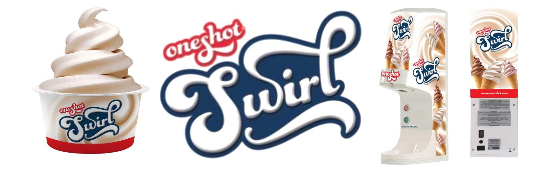 Swirl Ice Cream Logo - OneShot Ice Cream & Dispensers