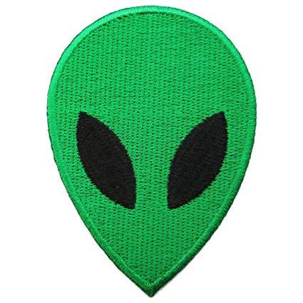 Alien Head Logo - Alien Head Logos Embroidered Iron on Patches: Arts