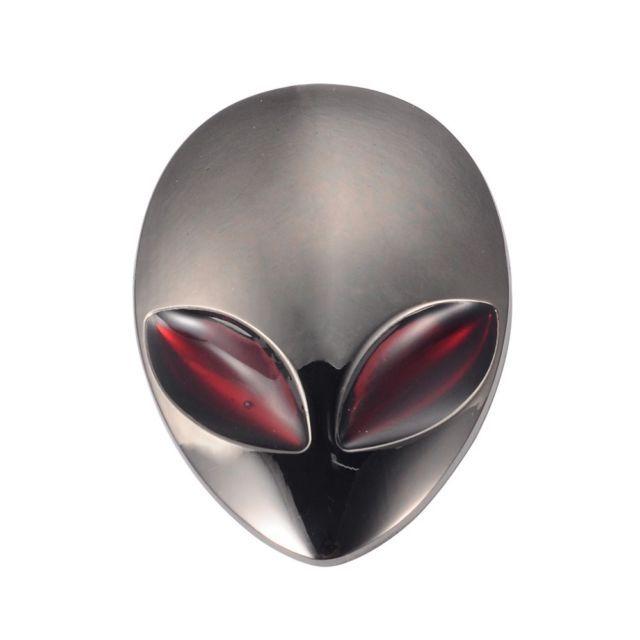 Alien Head Logo - Black Zinc Alloy Alienware Alien Head Logo Car Sticker Badge Emblem
