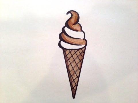Swirl Ice Cream Logo - How to Draw a Swirl Ice Cream Cone - NEW! - YouTube