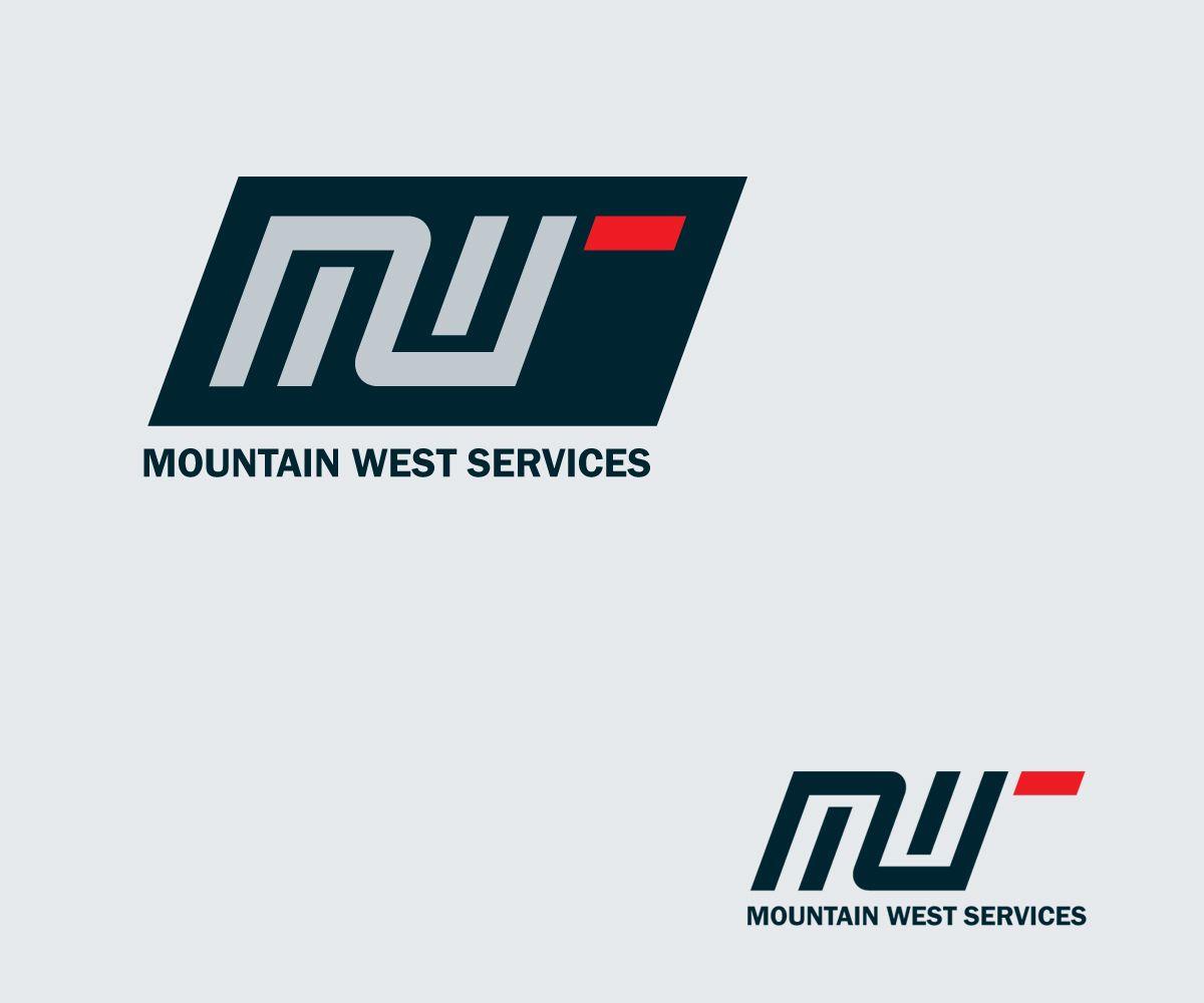 M U Mountain Logo - It Company Logo Design for Mountain West Services or MWS