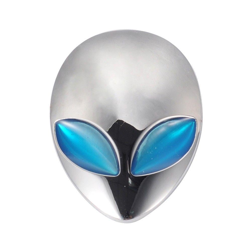Alien Head Logo - Detail Feedback Questions about Styling Car Sticker 3D Metal ...