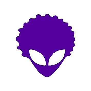 Alien Head Logo - Amazon.com: Alien Head Afro Hair - Vinyl Decal Sticker - 5.75