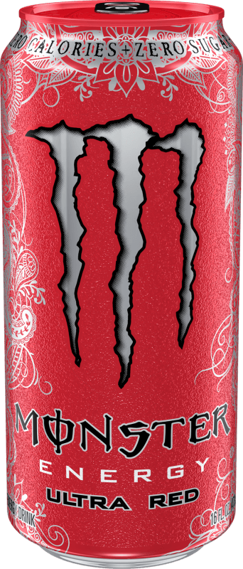Red Monster Energy Logo - Ultra Red