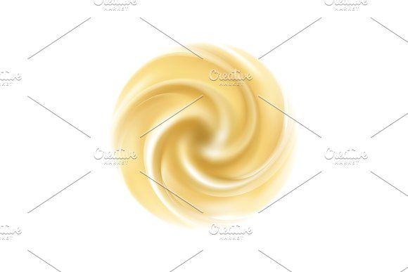 Swirl Ice Cream Logo - Vector yogurt swirl ice cream background. Illustrations Creative