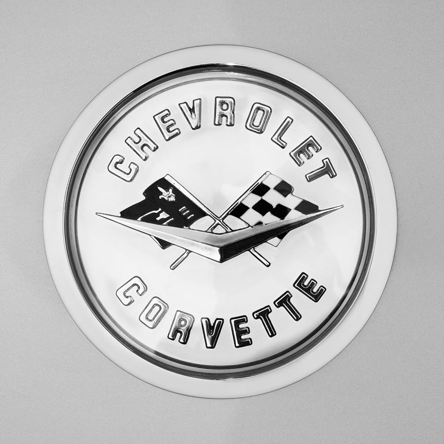 1960 Corvette Logo - Chevrolet Corvette Emblem Photograph