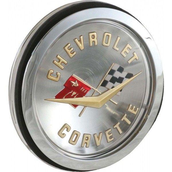 1960 Corvette Logo - C1 Corvette Emblem Assembly, 1958-1960 Front, 1958-1961 Rear ...