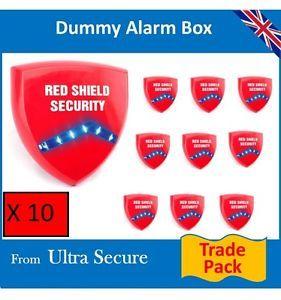 Security Red Shield Logo - Dummy Siren Trade Pack (Red Shield Logo). 8438548409702 | eBay