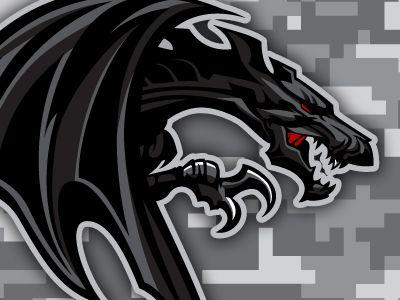 Dragons Football Logo - Kentucky Black Dragons Logo by Paul Robinson | Dribbble | Dribbble