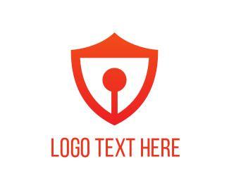 Security Red Shield Logo - Security Logo Maker. Create a Security Logo