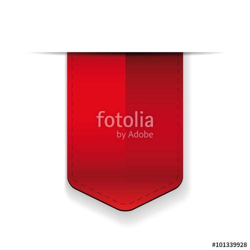 Red Ribbon Bookmark Logo - Red Ribbon Or Bookmark Vector Stock Image And Royalty Free Vector