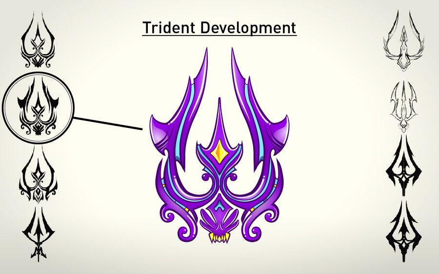 Trident Staf Logo - Entry #25 by MichaelCheung for High Quality Fantasy Trident Staff ...