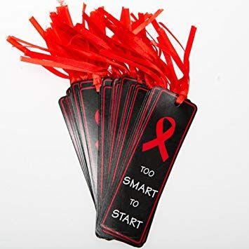 Red Ribbon Bookmark Logo - Fun Express Red Ribbon Bookmarks: Home & Kitchen