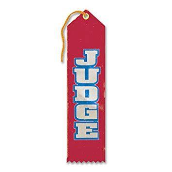 Red Ribbon Bookmark Logo - Pack of 6 Red Judge Award School Award Ribbon