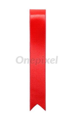 Red Ribbon Bookmark Logo - Red ribbon bookmark isolated on white