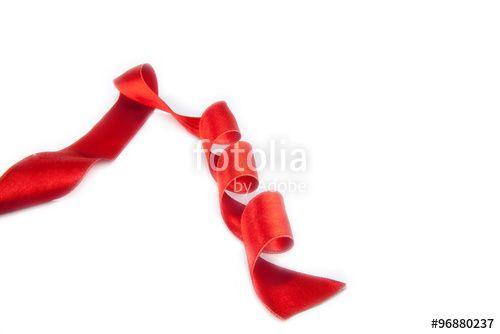 Red Ribbon Bookmark Logo - Red ribbon bookmark isolated