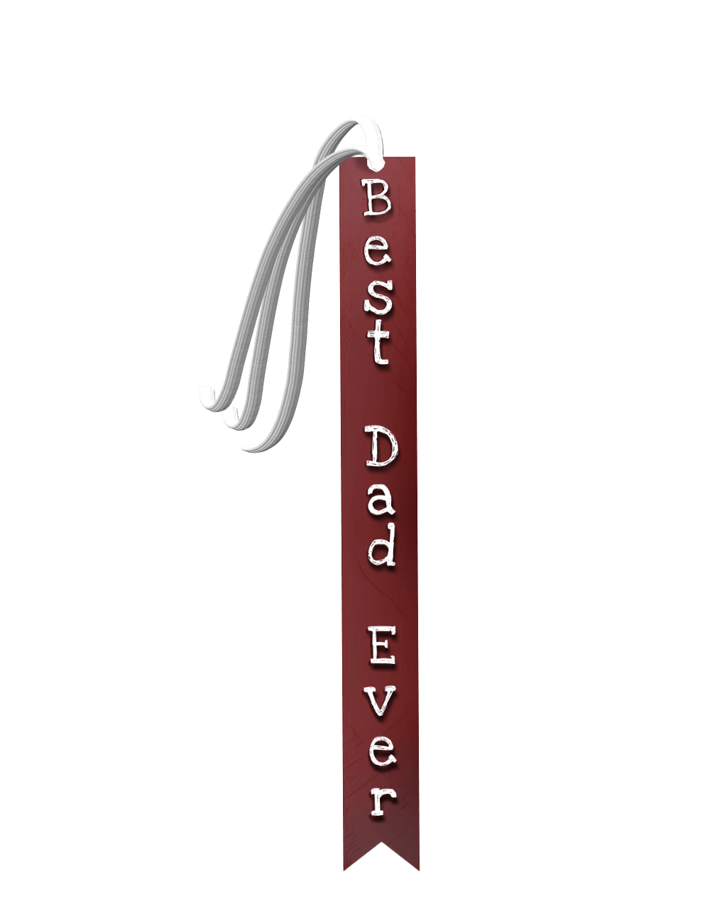 Red Ribbon Bookmark Logo - fathersday bestdadever award ribbon bookmark...