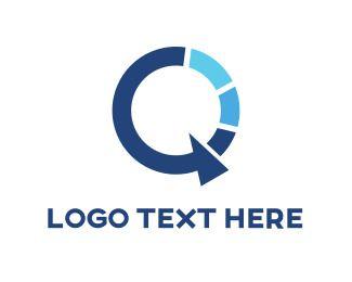Blue Q Logo - Letter Q Logo Maker
