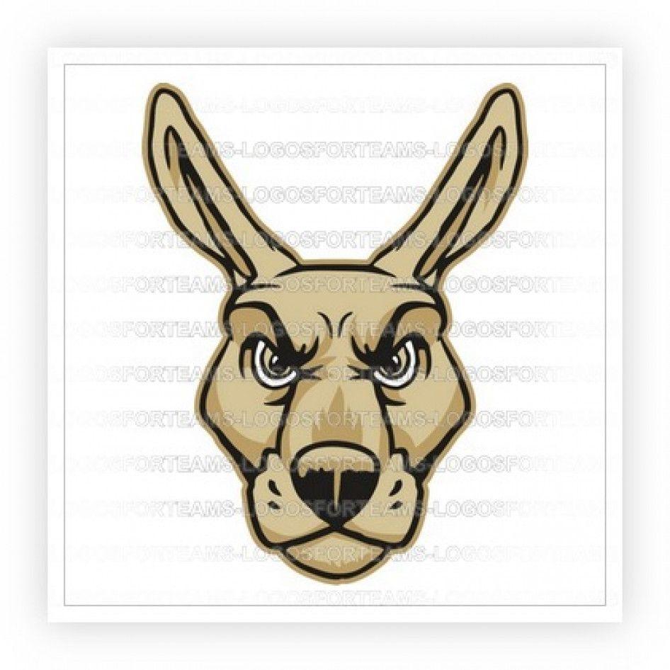 Kangaroo Mascot Logo - Mascot Logo Part of a Kangaroo Mascot Head Graphic