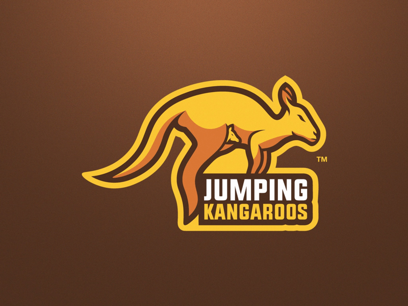 Kangaroo Mascot Logo - Kangaroo Mascot Logo by Ritsvalls Design | Dribbble | Dribbble