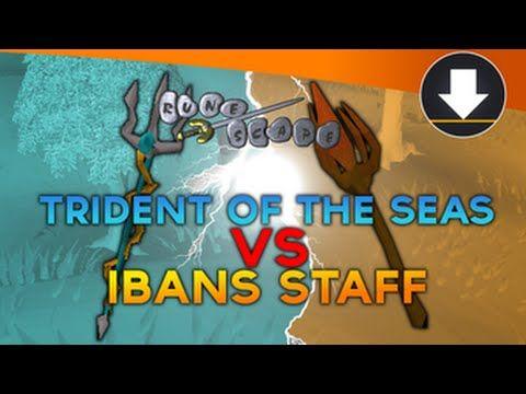 Trident Staf Logo - Old School Runescape :: Iban's Staff vs Trident Of The Seas - YouTube