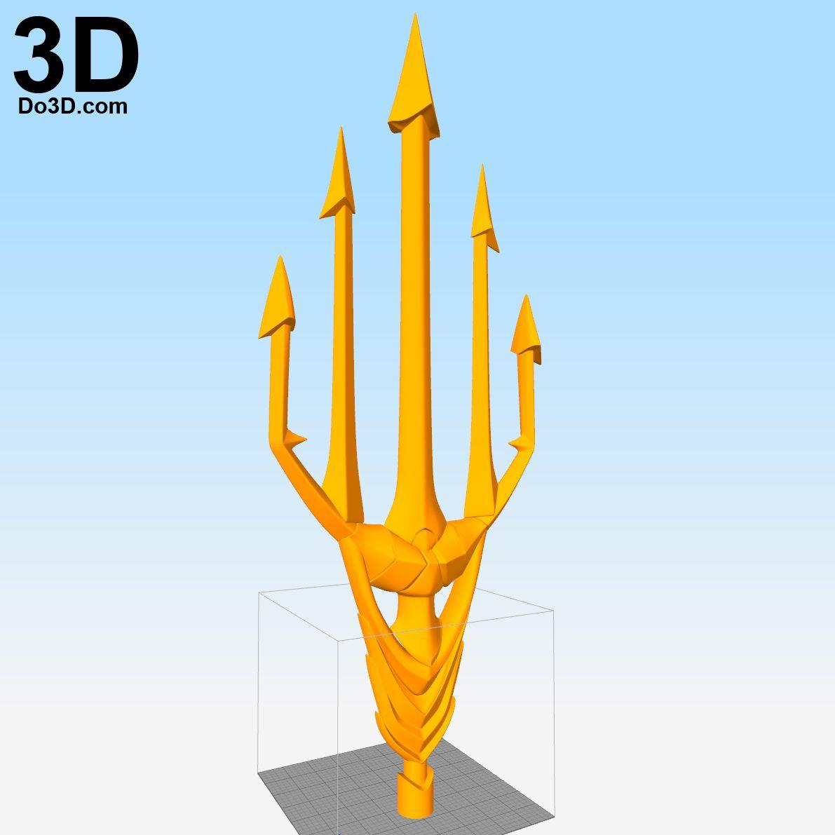 Trident Staf Logo - 3D Printable Model: Aquaman Justice League Full Body Armor / Suit ...