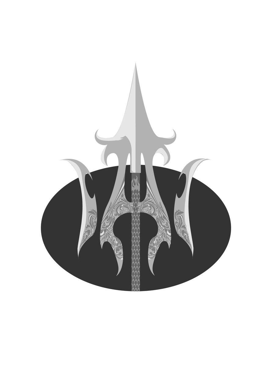 Trident Staf Logo - Entry #16 by alwe17 for High Quality Fantasy Trident Staff Logo ...