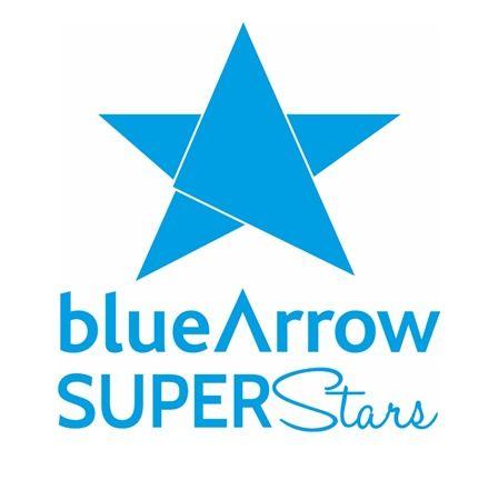 Blue and Green Y Logo - Blue Arrow Superstars. December 2017