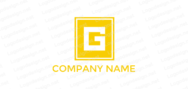 Inside in a Square Logo - letter g inside the square | Logo Template by LogoDesign.net